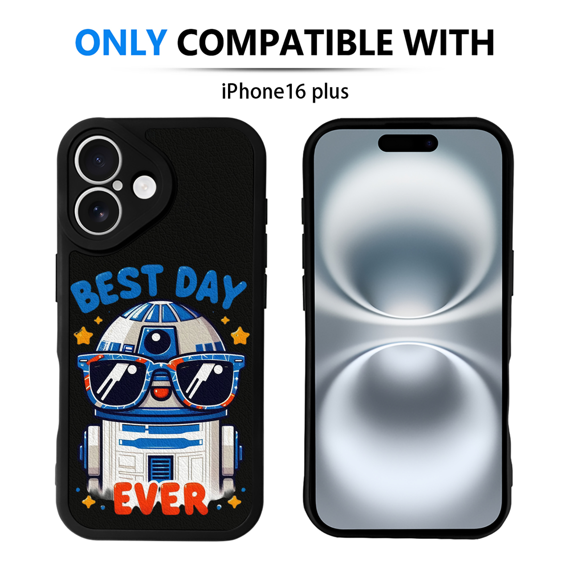 （画像用） スター・ウォーズ Star Wars 【iPhone 16シリーズ対応】シリコンスマホケース（レザー調） 材質：シリコン